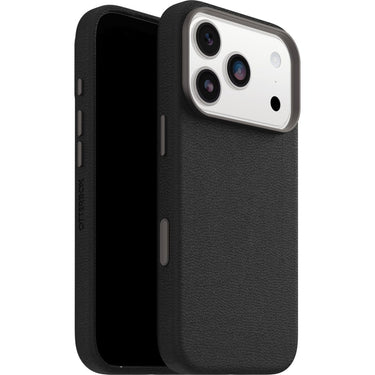 OtterBox Symmetry MagSafe Cactus Leather Case with Camera Control for iPhone 17 Pro - Noir Ash Black